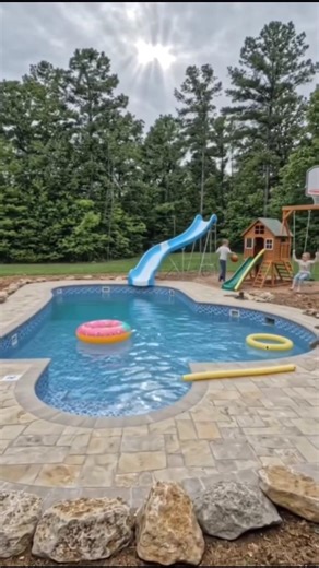 new standard family swimming pool #construction #pool #shorts #build