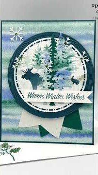 Stampin Up//Whispering Woods DSP//Winter Adventures//Online Exclusive//#Shorts//Spotlight on Nature