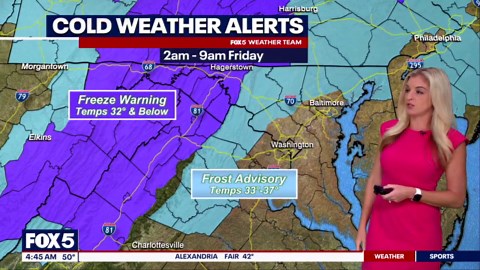 DC weather: Cool and dry Friday