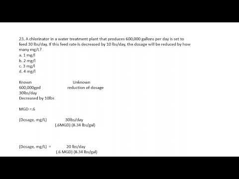 Quiz Dosage Problems/Multiple Choice/Drinking water questions 21-27