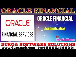 Oracle Finacial||online training|| Accounts alias by SaiRam