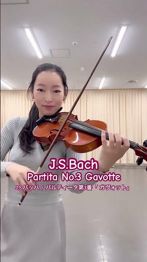 バッハ 無伴奏パルティータ第3番「 ガヴォット」 Bach / Violin Partita No.3 “Gavotte en Rondeau #violin #music