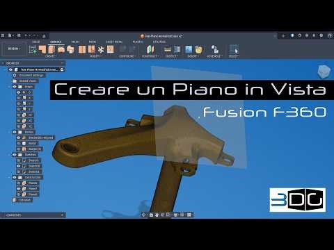 Autodesk Fusion 360. Come definire un Piano Perpendicolare alla Vista 3D attiva.