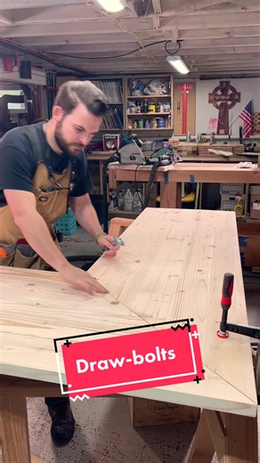 DIY Butcher Block Desk Build with Draw Bolts