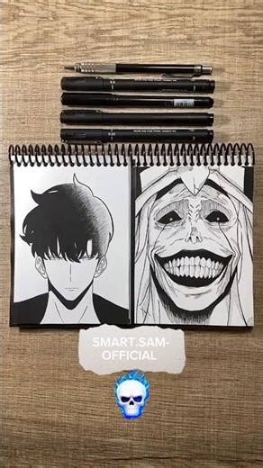 Drawing the TERRIFYING God Statue from Solo Leveling! 😱🔥 #SoloLeveling #AnimeArt