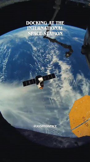 1K views · 37 reactions | Docking at the International Space Station. #NASA | Josh Universe | Facebook