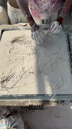 How Big Ceramic Tiles Are Made! | 𝙎𝙠𝙞𝙡𝙡𝙚𝙙 𝙒𝙤𝙧𝙠𝙚𝙧𝙨