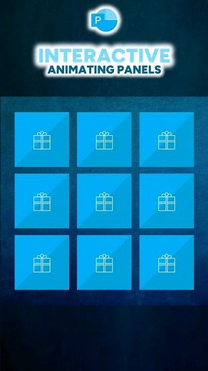 How to create an INTERACTIVE animating panel game in PowerPoint #powerpointanimation #powerpoint
