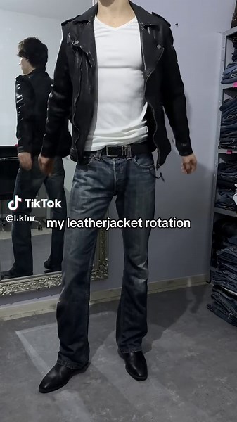 my leatherjacket rotation #fashiontiktok #styleinspo #outfit #fashion #targetaudience