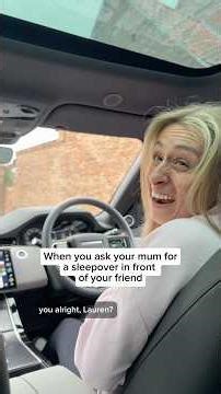 When you ask your mum for a sleepover in front of your friend