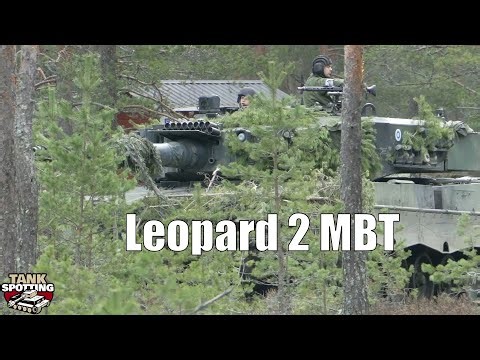 Leopard 2A4 Tanks in Forest Training Action - Arrow 24