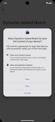 #shorts Dynamic Island in Android | Best User Interface