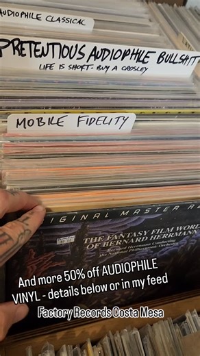 It's time for the Factory Records 50% off clearance sale!! Take 50% off the marked price of our entire stock TODAY through Sunday, November 9, 2025. Follow @factoryrecordsdavenoise on Instagram for updates, spoilers, surprises, fresh stock notices and more. Help us clean house!! The store will be stuffed with tons of vinyl, new and used!! This is our most popular event at the shop. Dealers welcome!! The legal stuff: New releases and top sellers will be stashed until after the sale. ALL SALES FIN
