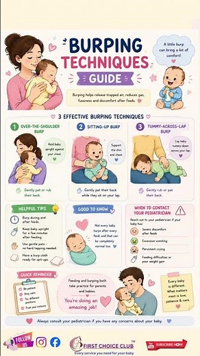 Burping your baby doesn’t have to feel confusing 🍼👶💕
