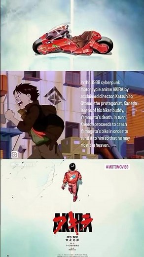 Akira Motorcycle Crash Sacrifice - Kaneda Crashes Yamagata's Bike