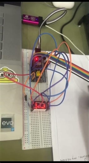 Display output array sensor via 7-segment