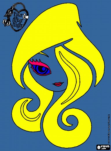 ever after high coloring page, printable ever after high