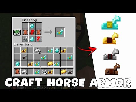 How to Craft HORSE ARMOR in Minecraft (All Editions)