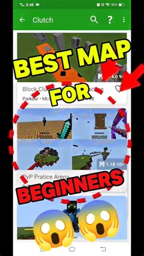Best Minecraft Map For Beginners To Be Pro 🤯📈