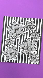 Beautiful Zentangle Pattern | Step To Step Drawing Tutorial For Beginners #zentangle #art #drawing #viral #easyart | Easy Art