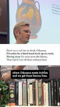 Odyssey vs. Iliad: Achilles's Lament in Hades #odyssey #homer #literature #walcott