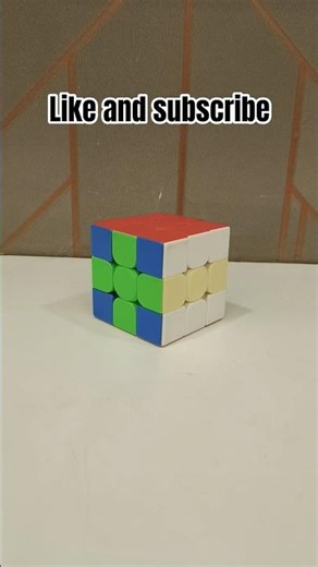 ##plus minus pattern on 3 X 3 Rubik's cube##Harsh cubing##subscribe##