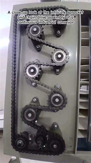 Engineering Marvel: Complex Chain Drive System #MechanicalEngineering #IndustrialAutomation #shorts