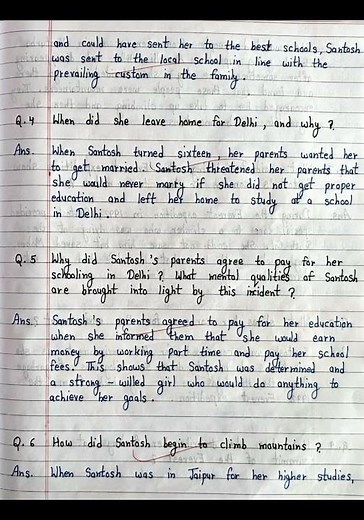 English # Class - 9 # Chapter - 7 Reach for the top ( Santosh Yadav)
