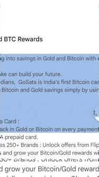 GoSats Gold And BTC Rewards App Review | MD TALKIES
