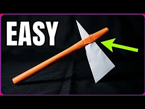 How to Make a Paper Tomahawk | Easy Origami Battle Axe Tutorial | Paper Craft