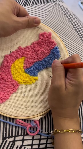 Punch Needle Set and DIY Painting Diamond Kit Set