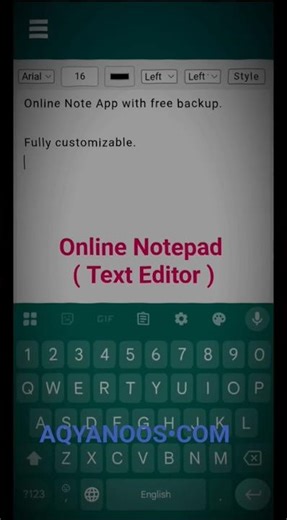 Online Notepad (TEXT EDITOR) FREE & Auto backups