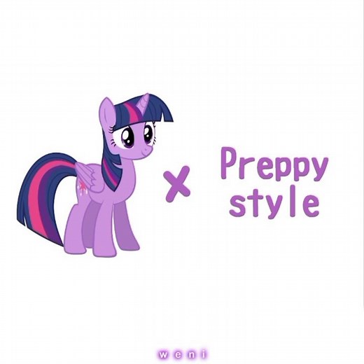 twilight sparkle in preppy style // #mlp #art #digitalart #youtubeshorts #weniedits