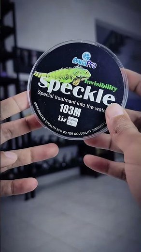 Camouflage fishing line that can be hidden in the water from Speckle Invisibility Aquapro.