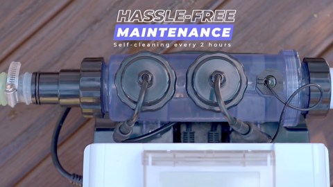 XtremepowerUS Above Ground Pool Salt Water System, Saltwater Chlorinator Built-in Timer for Above Ground Swimming Pool up to 15,000 Gallons with E.C.O. Salt Cell Genertaor