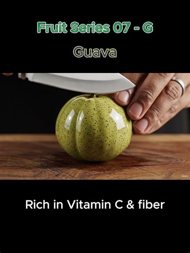 G for Guava 🍐✨ | Crystal Fruit Alphabet Series | ASMR Satisfying Cut #asmr #satisfying #fruitasmr