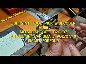 #lishi ishi 2in1 Tool Pick & Decoder #HU56 #Mitsubishi Colt CZ3 Z30 Carisma Volvo V40 Smart ForFour