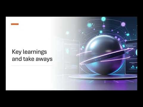 Key learnings and take aways