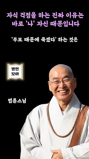 자식 걱정을 하는 진짜 이유는 바로 '나' 자신 때문입니다 | [법륜스님]의 즉문즉설ㅣ법륜 스님의 현실적인 인생 조언 삶의 지혜 불교 명언 오디오북 #쇼츠 #shorts