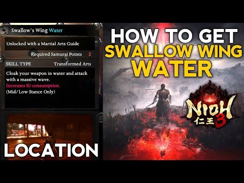 How to Get Swallows Wing Water Nioh 3 | Nioh 3 Swallow's Wing Water Sword Skill Location Guide