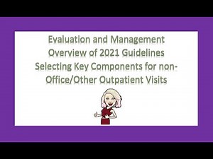 Evaluation and Management: Overview of 2021 Guidelines and Combining Key Components