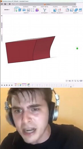 Use Taper angle in extrude to cut geometry at an angle in #autodeskfusion