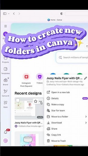 How to create folders in Canva #kpop #canva #tutorial
