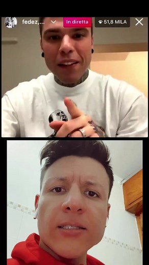 Incredibile live con @fedez e @enzuccio! Senza parole 😶