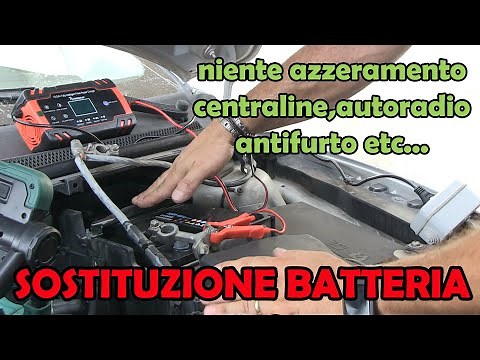 sostituzione batteria auto SENZA AZZERAMENTI CENTRALINE