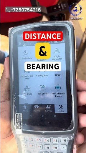 DGPS COGO Coordinate Inverse | Distance & Bearing Calculation #civilsurveytraininginstitute