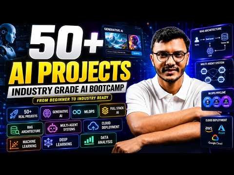 Become an AI Engineer with 50+ Real Projects 🔥 | Industry Grade AI Project Bootcamp