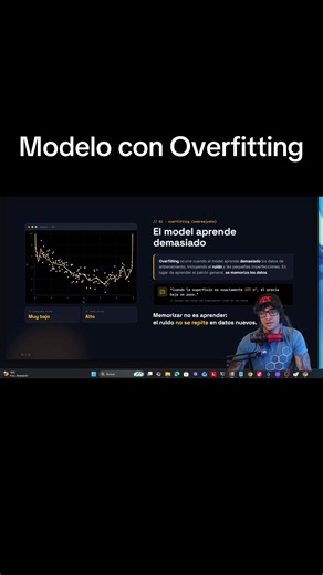 Modelo con Overfitting: ejemplo visual en Python