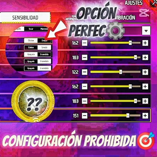 LA CONFIGURACIÓN PROHIBIDA DE LOS YOUTUBERS🎯🤫 SI LA USAS SERA HACKER😱 #FreeFire #fypシ #configuracion #hacker #proplayerff | Soy Proplayer FF