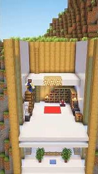 Build This Minecraft Mountain Survival Base || #shorts #minecraft